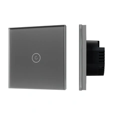 Изображение Выключатель сенсорный SWT-OMALI-S01-ZB-GR (250V, 10A, Zigbee) (Arlight, Стекло)