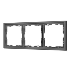 Изображение Рамка 3 поста Arlight NOBE, серый базальт soft-touch 054222(1)